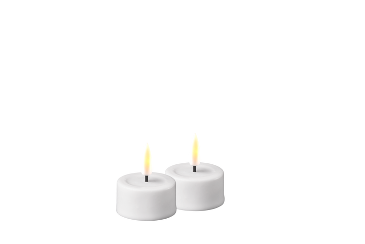 Flameless LED White Wax Pillar Candle