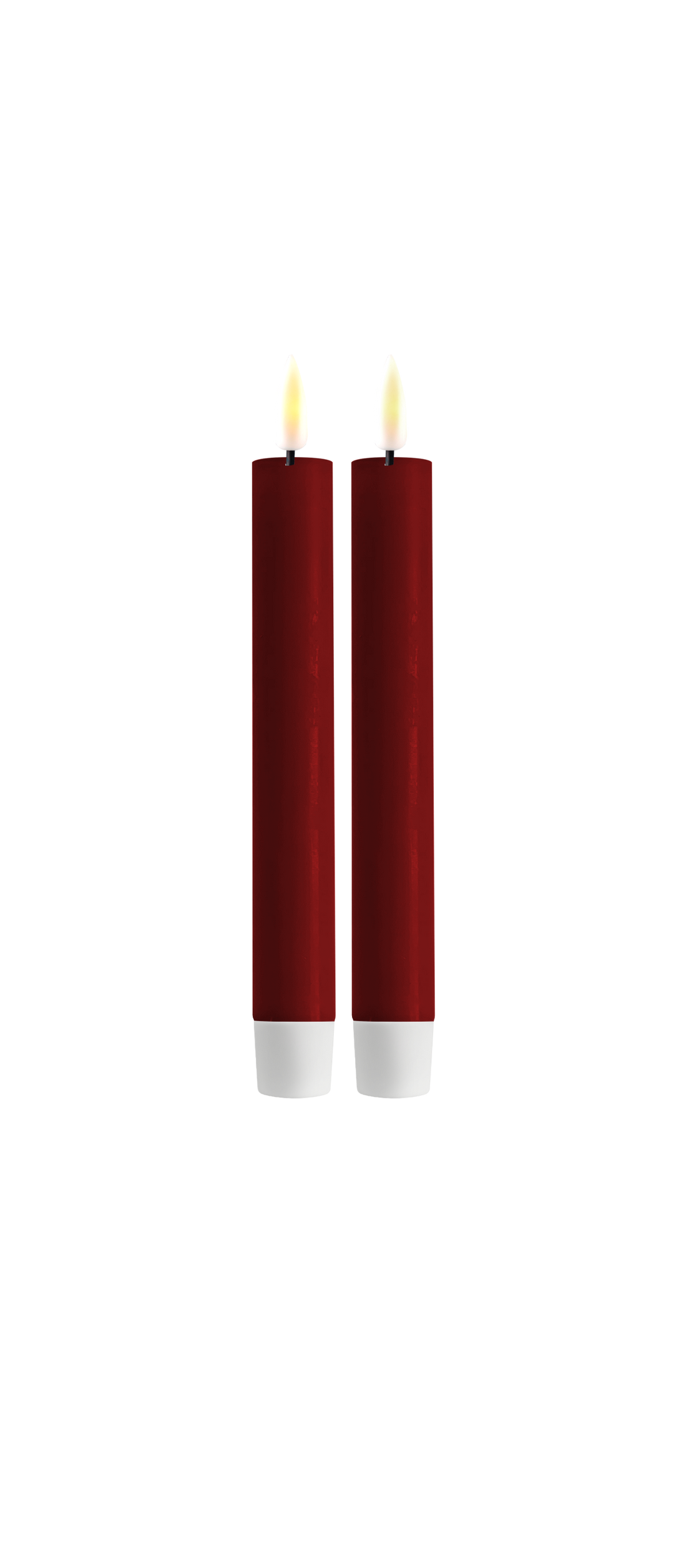 Flameless LED Bordeaux Wax Pillar Candle