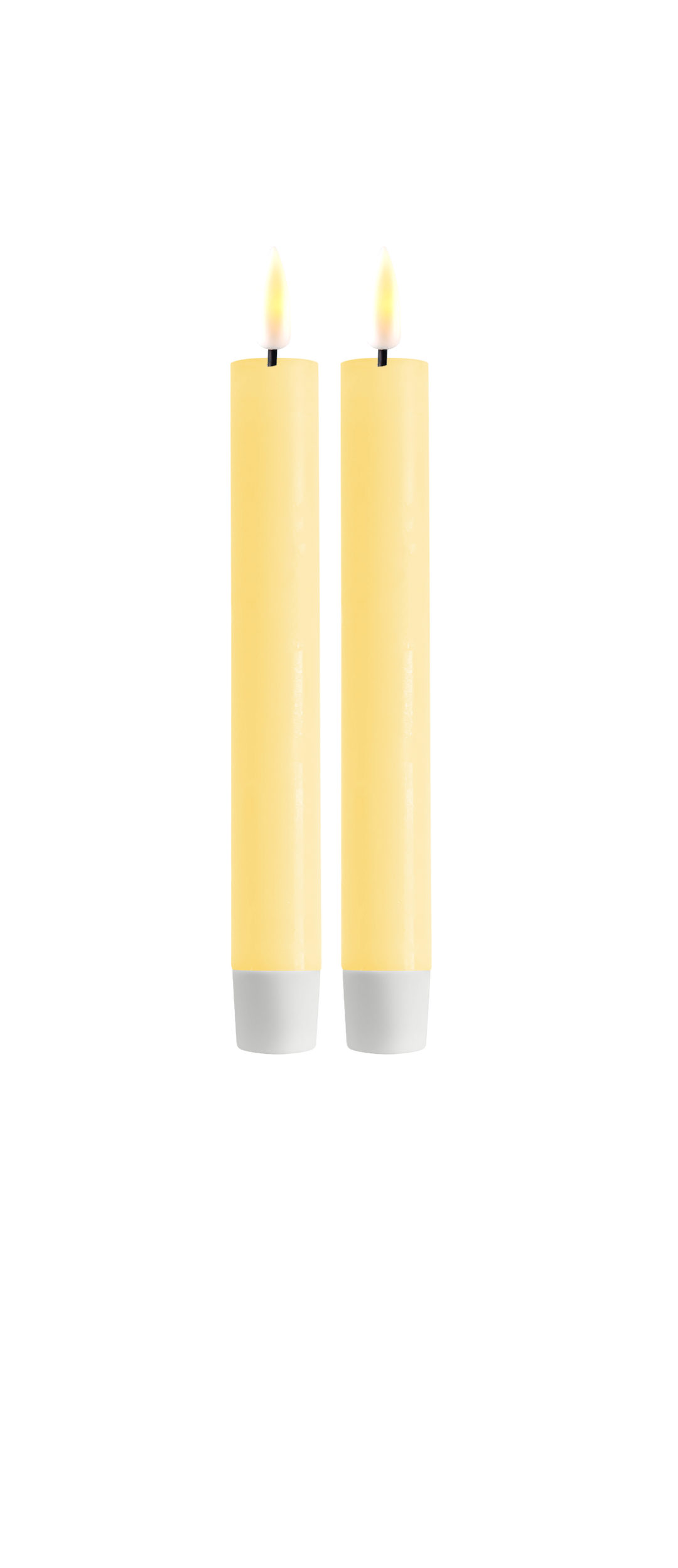 Flameless LED Light Yellow Wax Pillar Candle