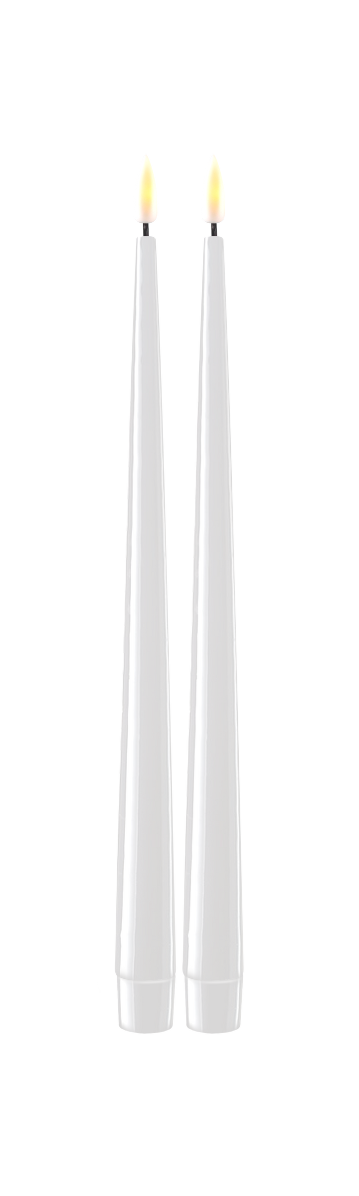 Flameless LED Candle Shiny Dinner Candle Set of 2