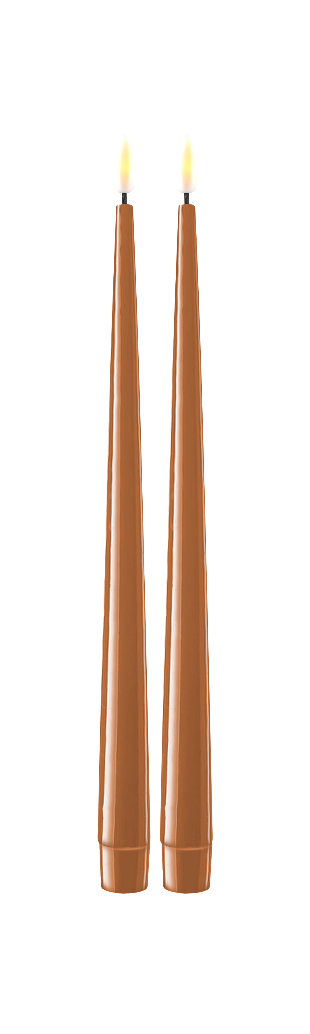 Flameless LED Candle Shiny Dinner Candle Set of 2