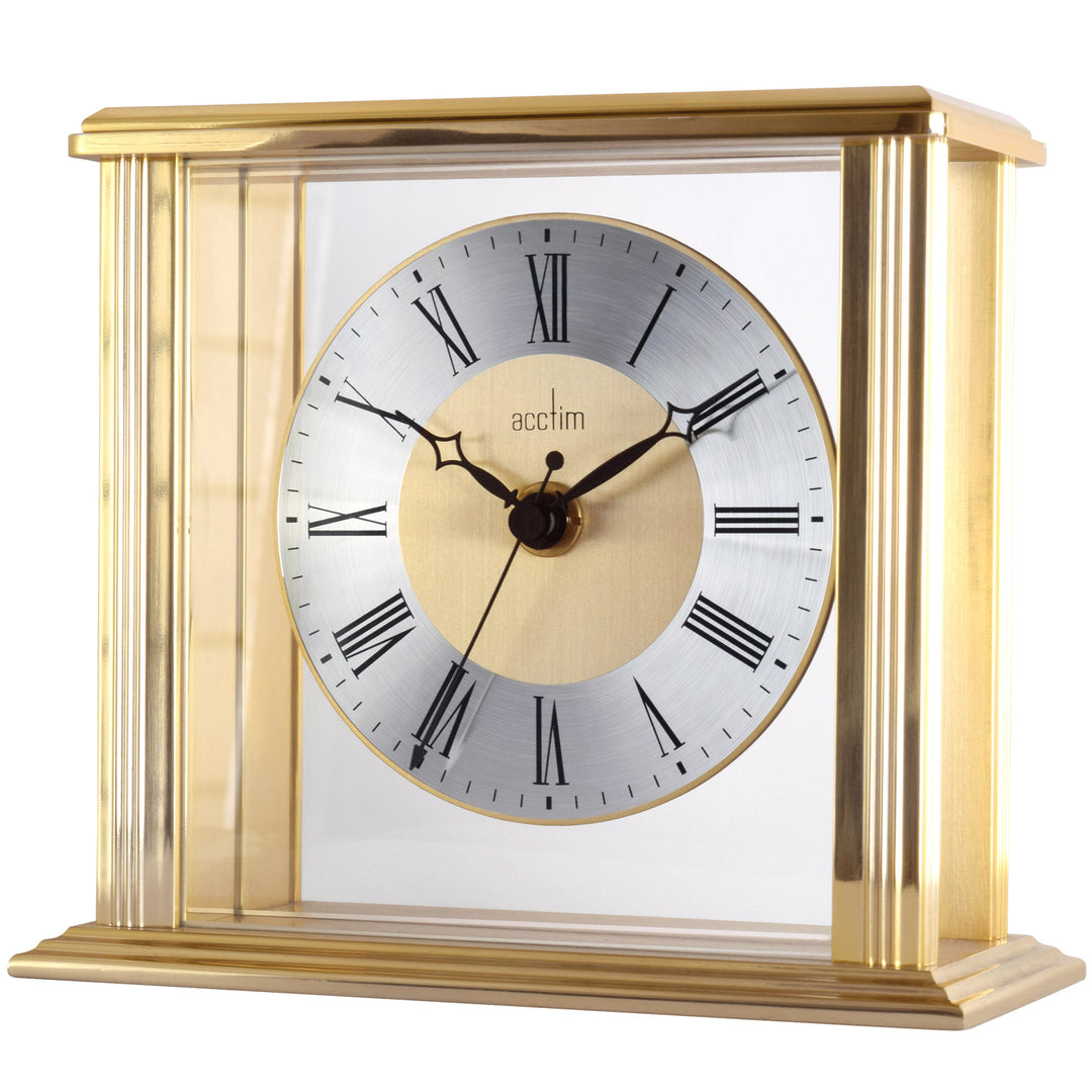 Hamilton Mantel Clock, Gold - Plum Retail