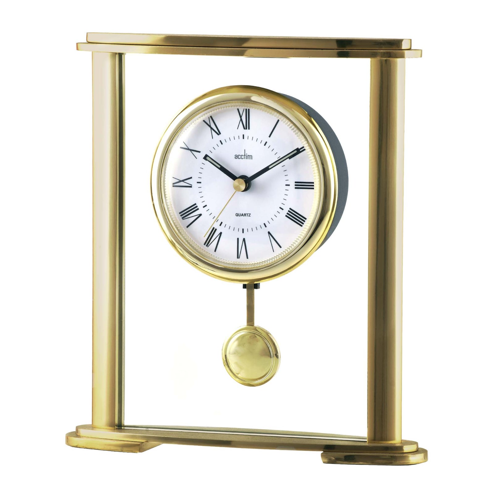 Welwyn Mantel Clock, Gold - Plum Retail