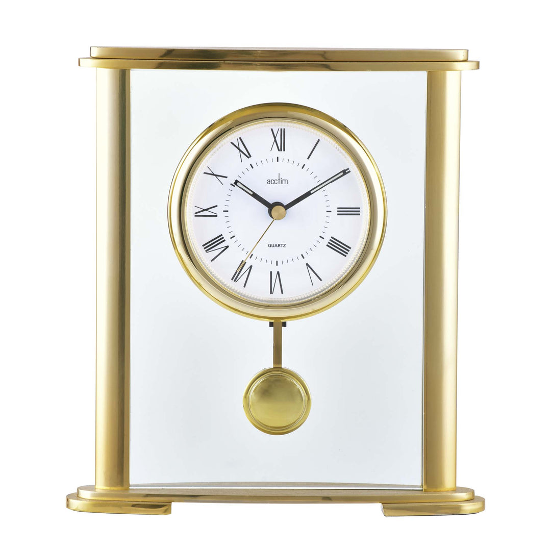 Welwyn Mantel Clock, Gold - Plum Retail