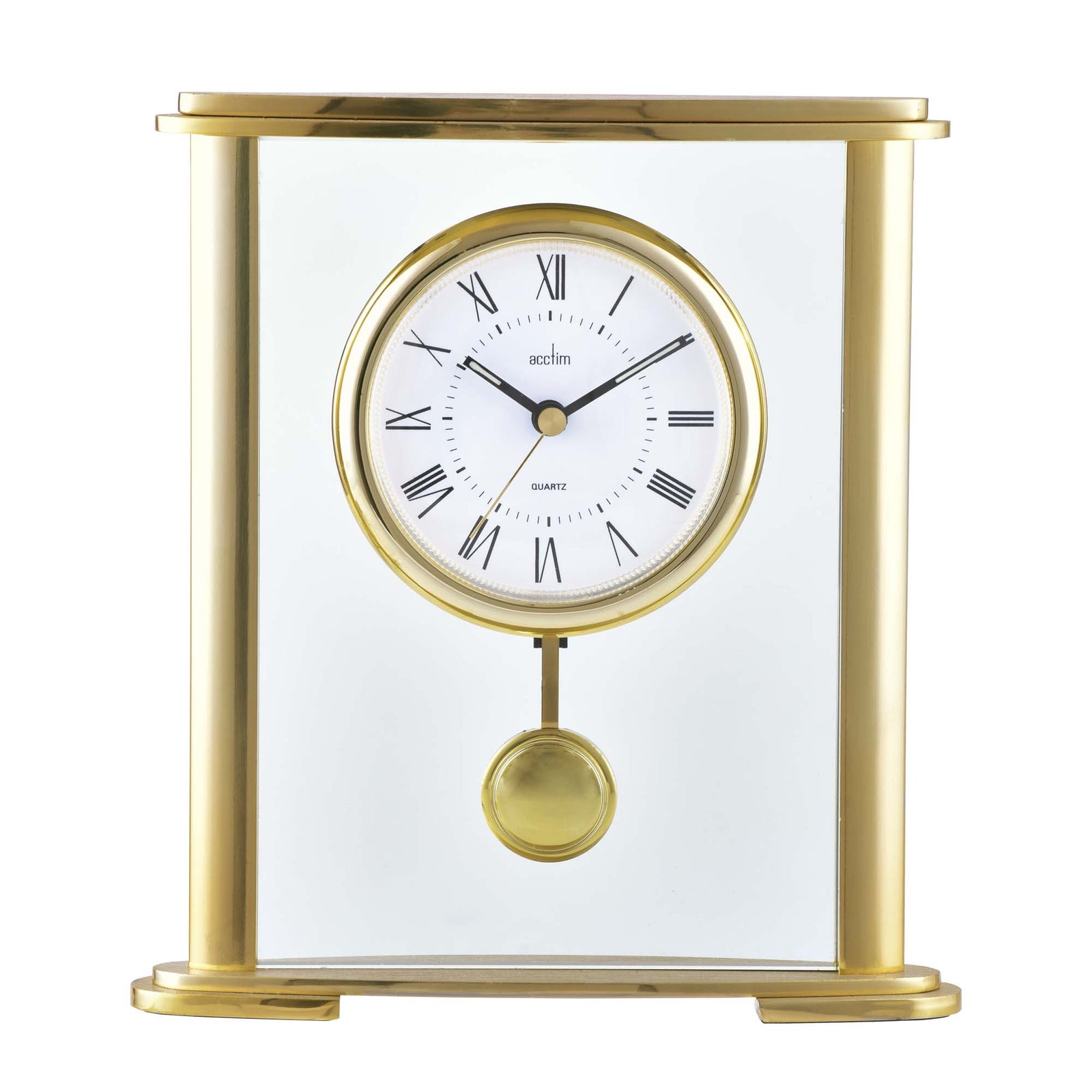 Welwyn Mantel Clock, Gold - Plum Retail