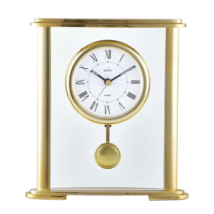 Welwyn Mantel Clock, Gold - Plum Retail