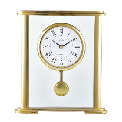 Welwyn Mantel Clock, Gold - Plum Retail