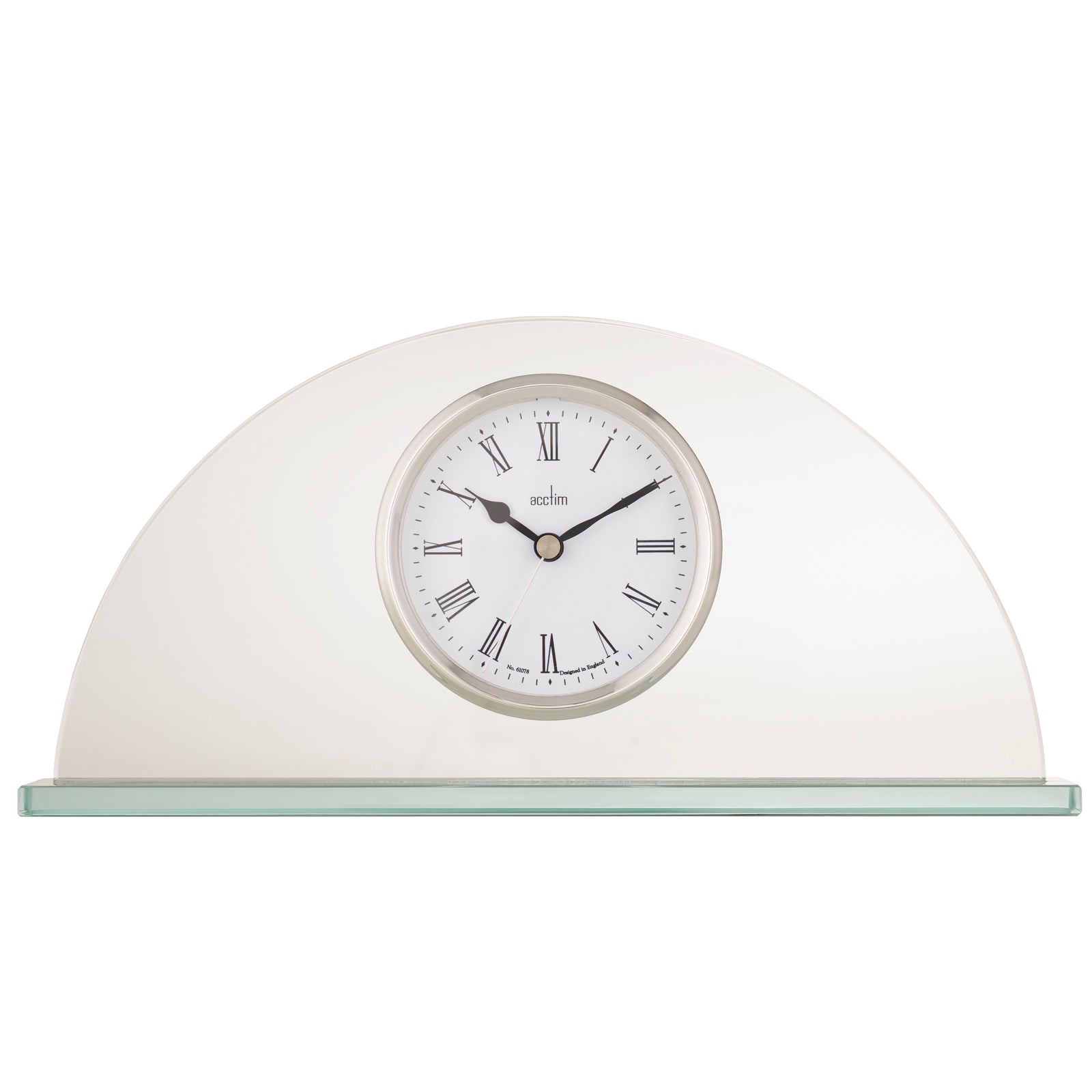 Milton Mantel Clock, Glass - Plum Retail