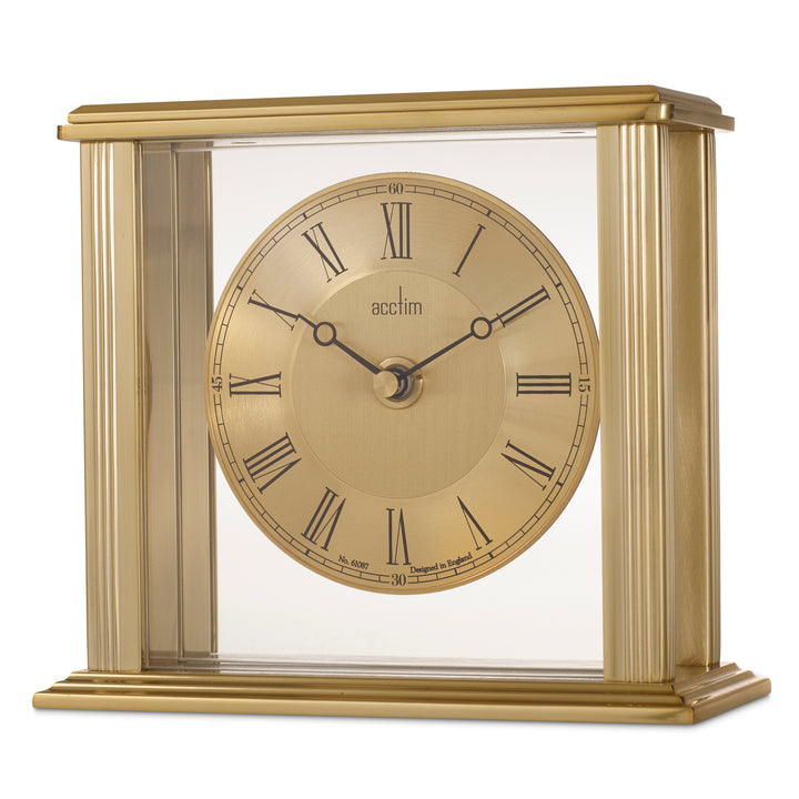 Gayhurst Mantel Clock, Gold - Plum Retail