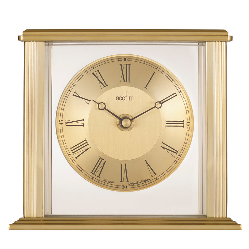Gayhurst Mantel Clock, Gold - Plum Retail