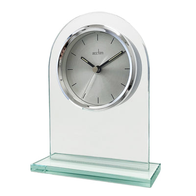 Ledburn Mantel Clock, Glass - Plum Retail