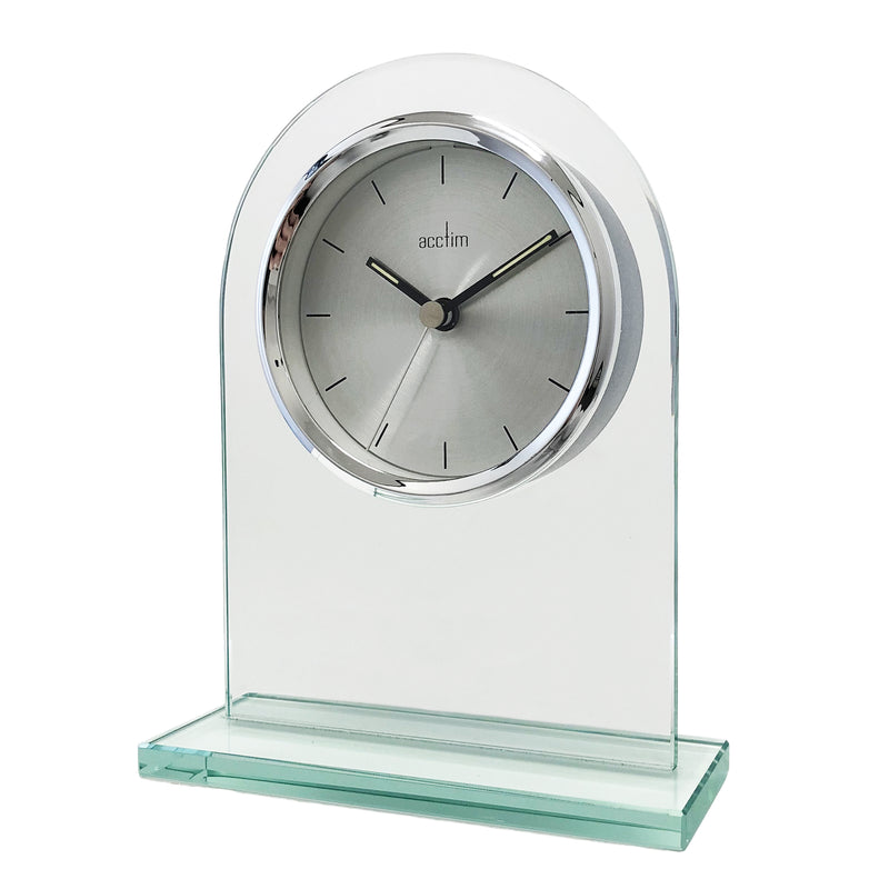 Ledburn Mantel Clock, Glass - Plum Retail