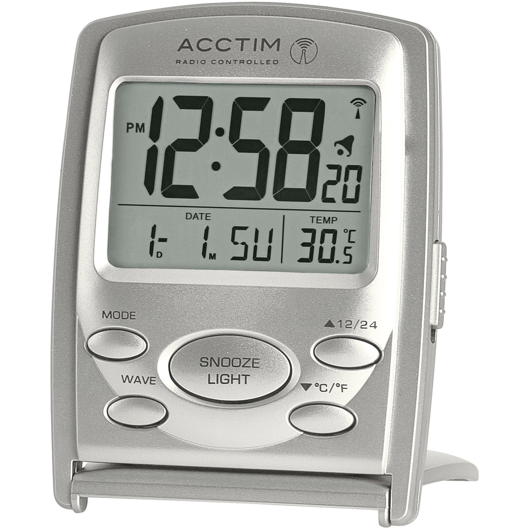 Vista Radio Controlled Alarm Clock - Plum Retail