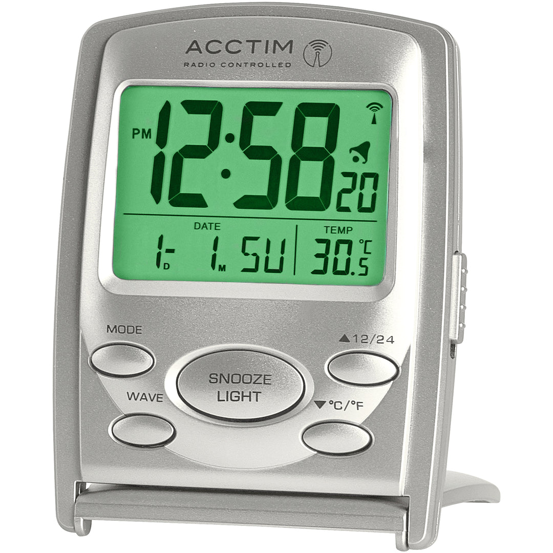 Vista Radio Controlled Alarm Clock - Plum Retail
