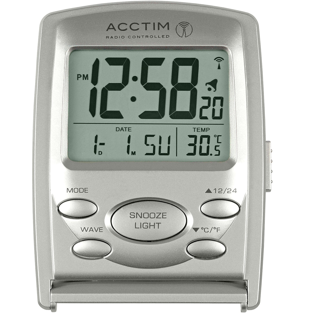 Vista Radio Controlled Alarm Clock - Plum Retail