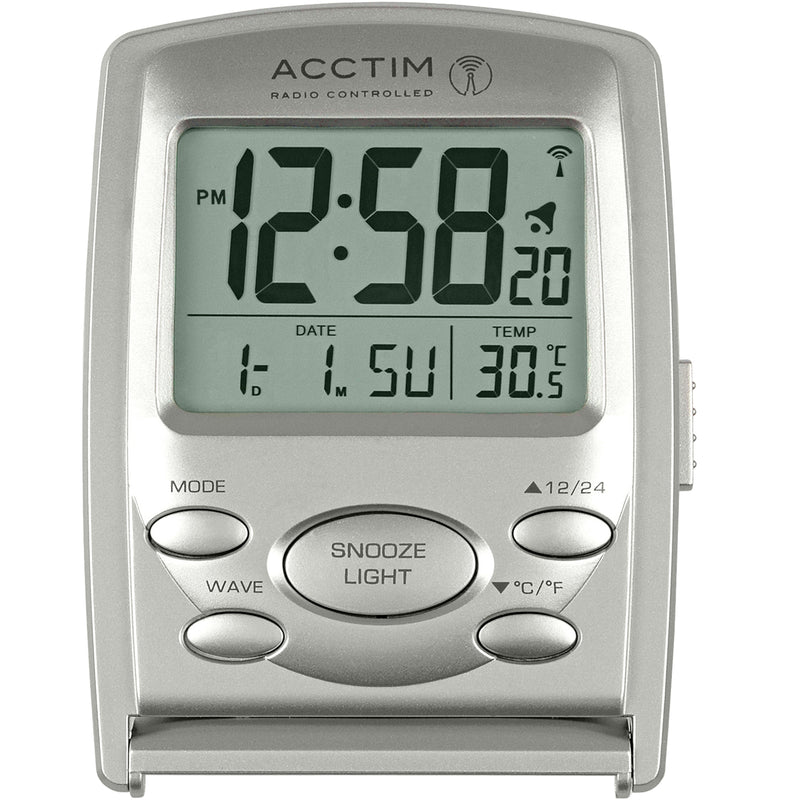 Vista Radio Controlled Alarm Clock - Plum Retail