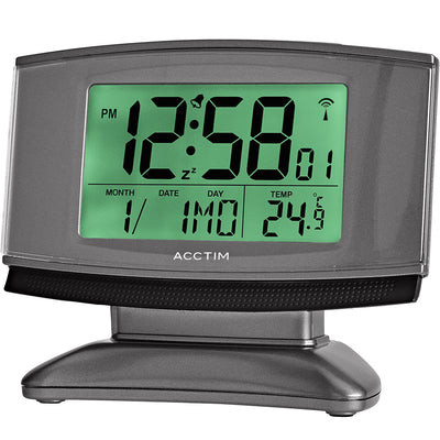 Cuba Radio Controlled Alarm Clock - Plum Retail