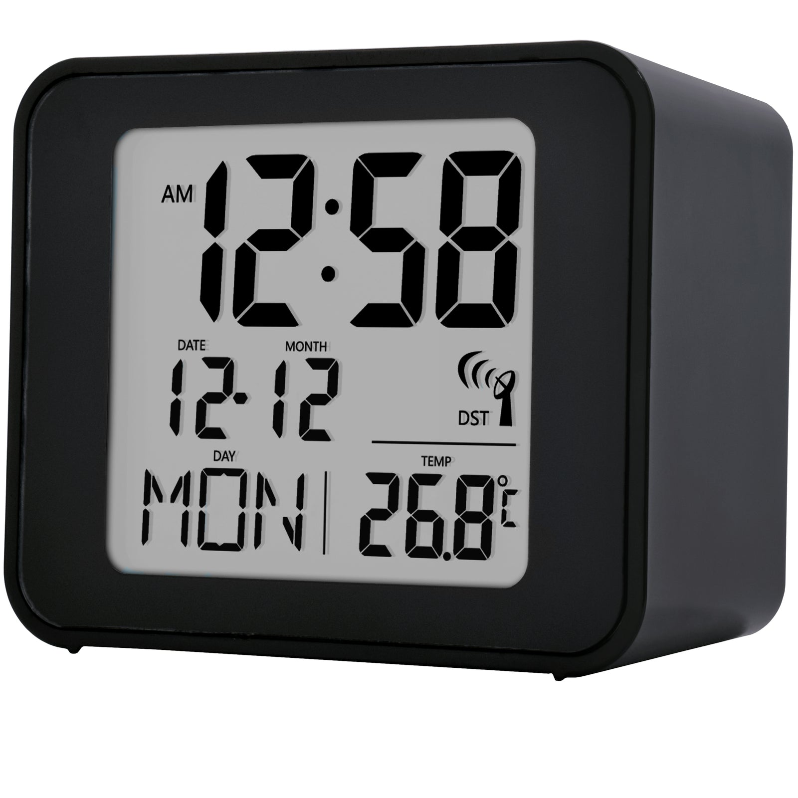Cole Radio Controlled Alarm Clock - Plum Retail