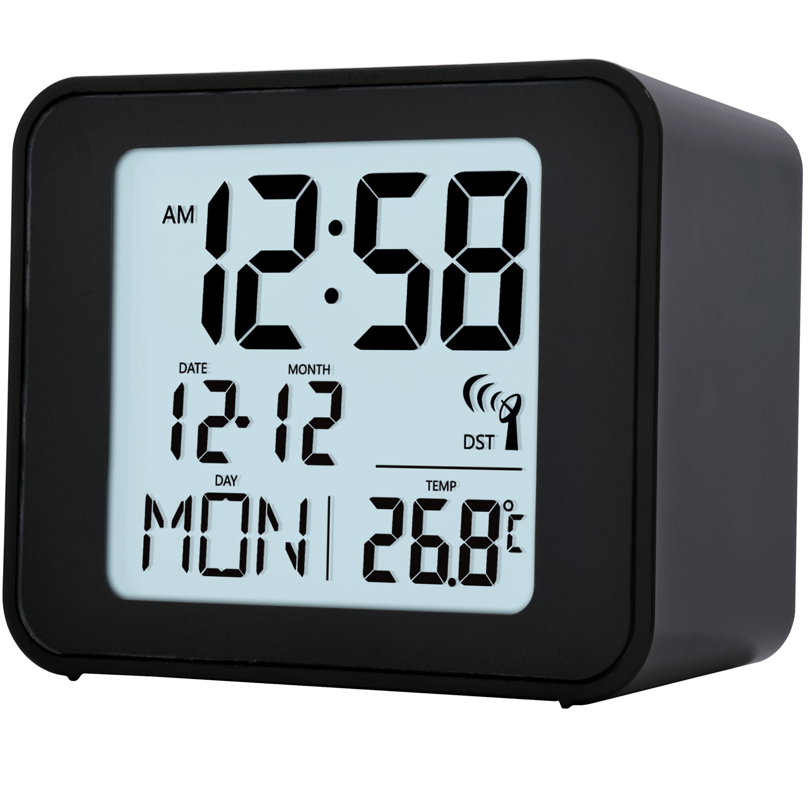 Cole Radio Controlled Alarm Clock - Plum Retail