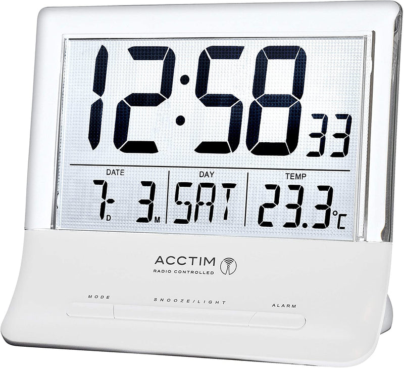 Torne Radio Controlled Alarm Clock - Plum Retail