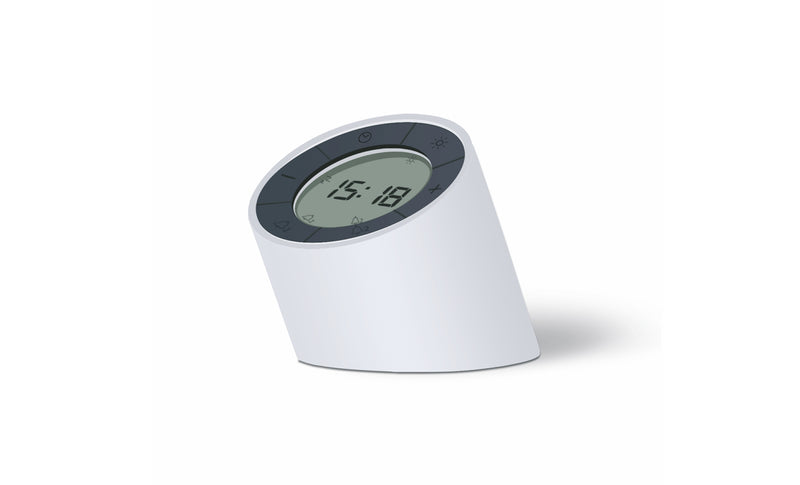 Edge Light White Alarm Clock