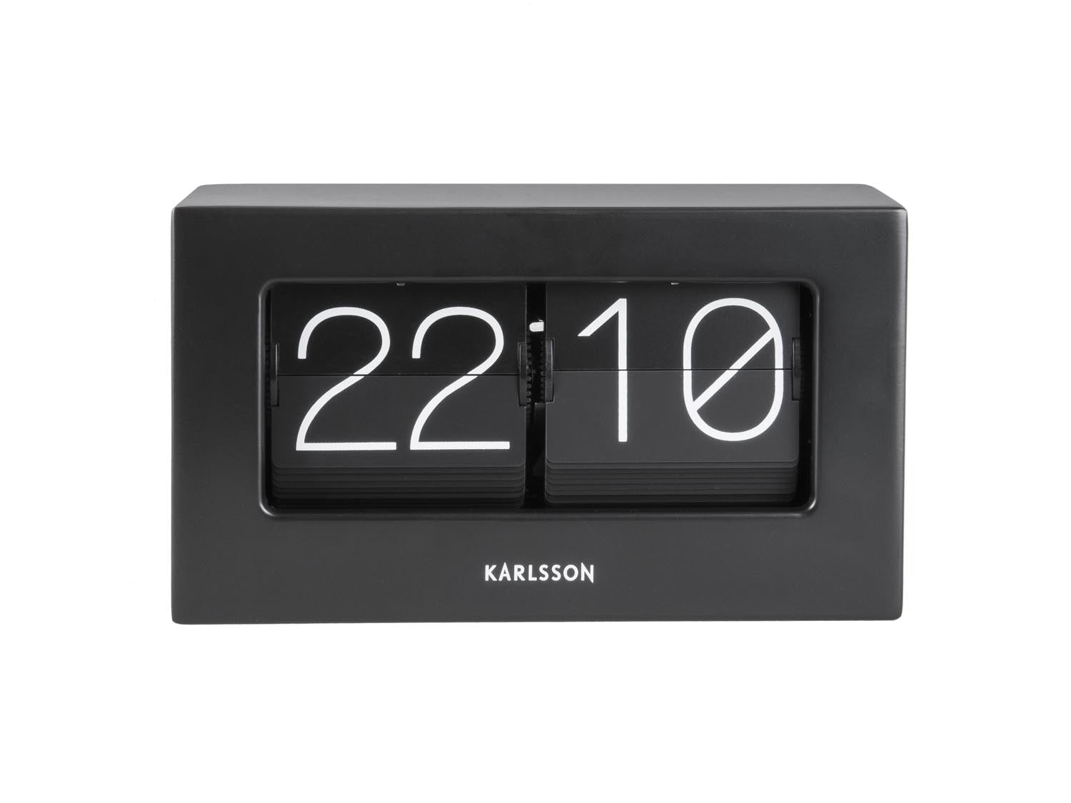 Karlsson Boxed Flip Wall / Table Clock – Plum Retail