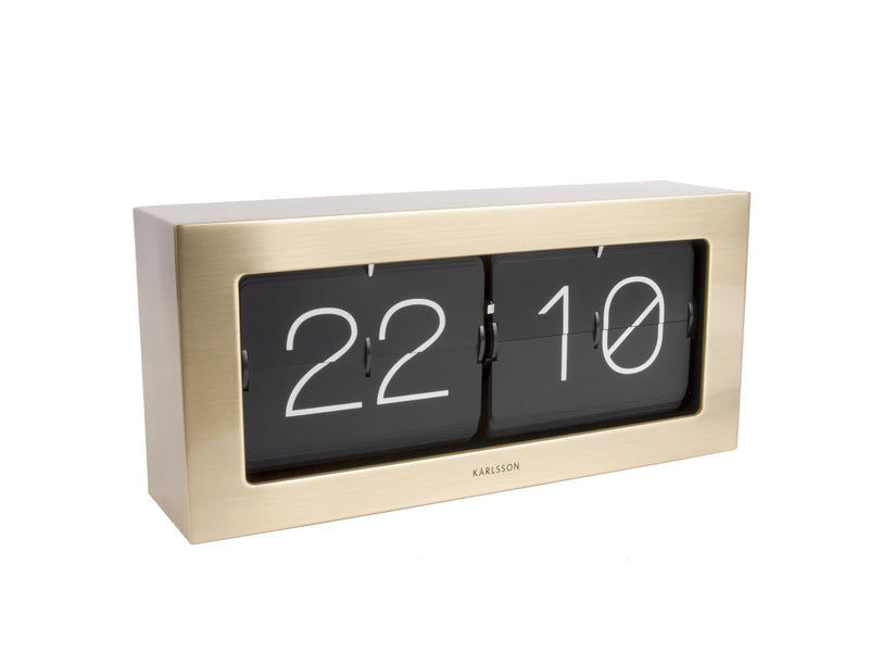 Boxed Flip XL Wall / Table Clock - Plum Retail