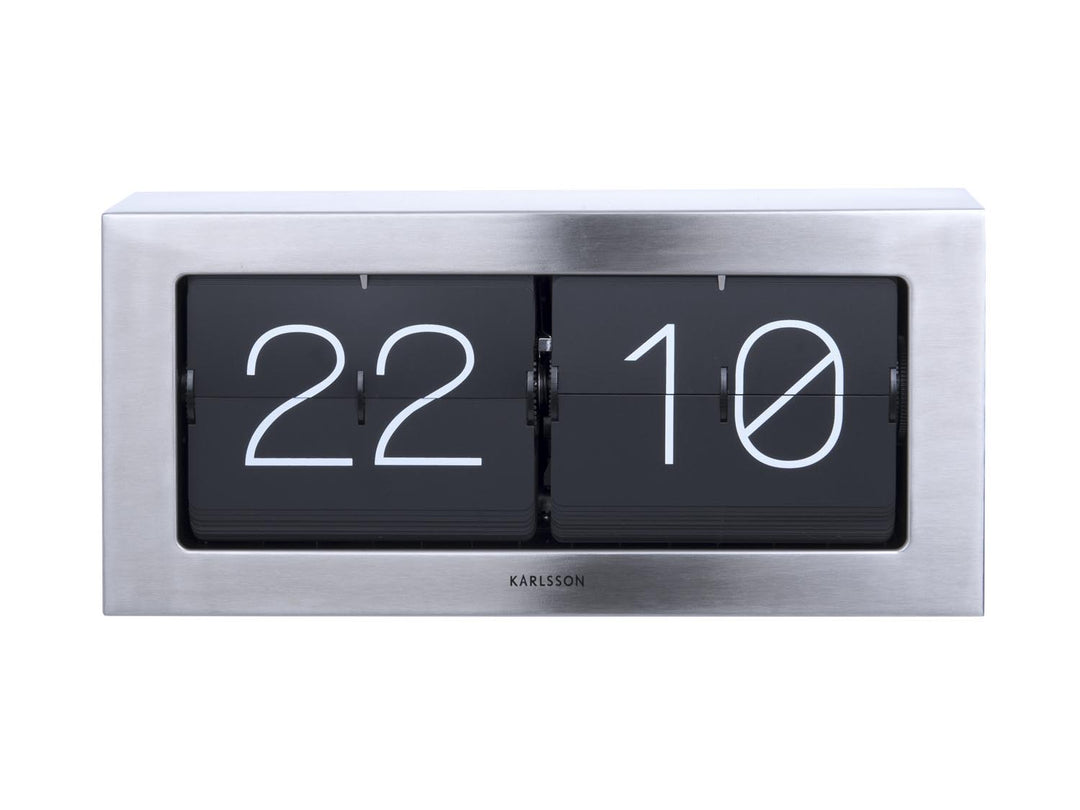 Boxed Flip XL Wall / Table Clock - Plum Retail