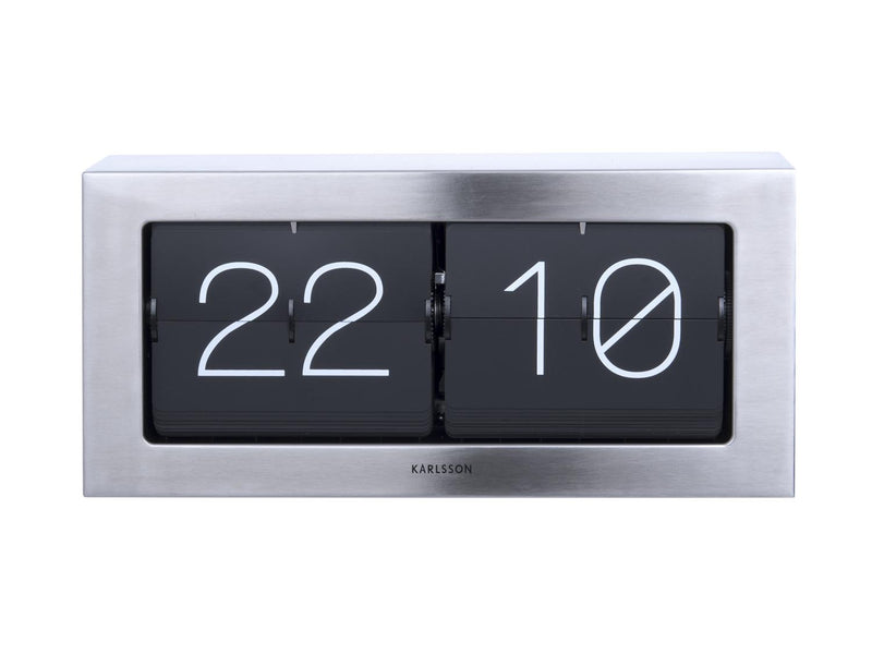 Boxed Flip XL Wall / Table Clock - Plum Retail