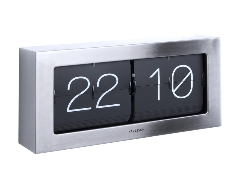 Boxed Flip XL Wall / Table Clock - Plum Retail