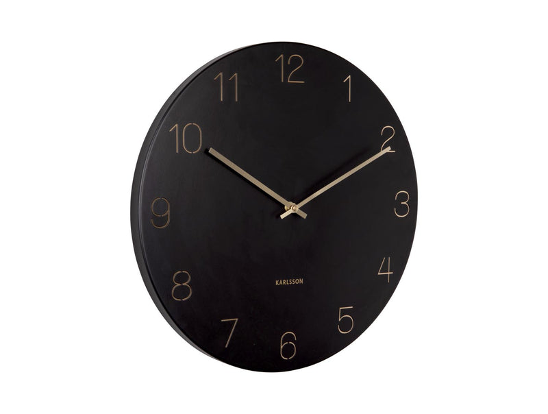 Charm Engraved Numbers Wall Clock - Plum Retail