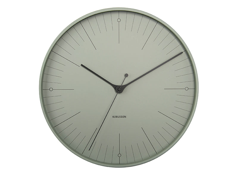 Index Grayed Jade Wall Clock