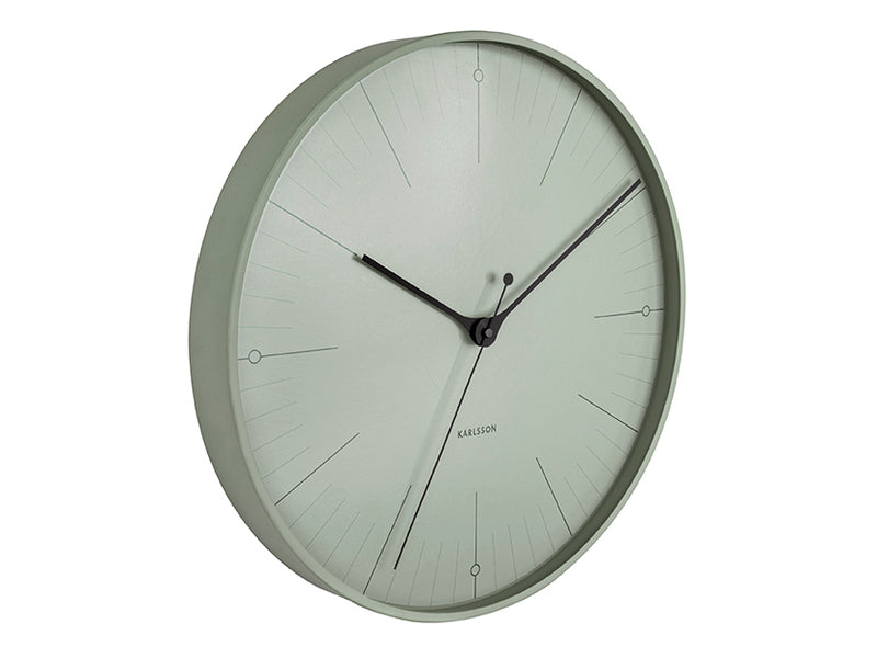 Index Grayed Jade Wall Clock