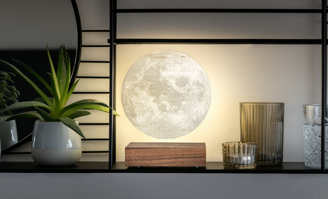 3D Floating LED Moon Desk Lamp with 3 Light Modes - Plum Retail