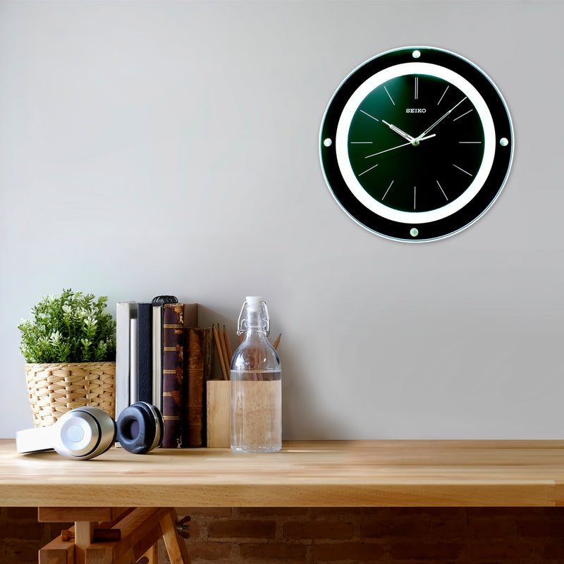 Quartz Movement Wall Clock, Black QXA314J - Plum Retail