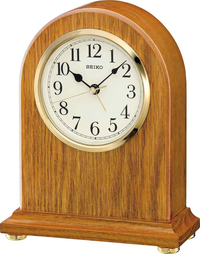 Wooden Mantel Alarm Clock QXE031B - Plum Retail