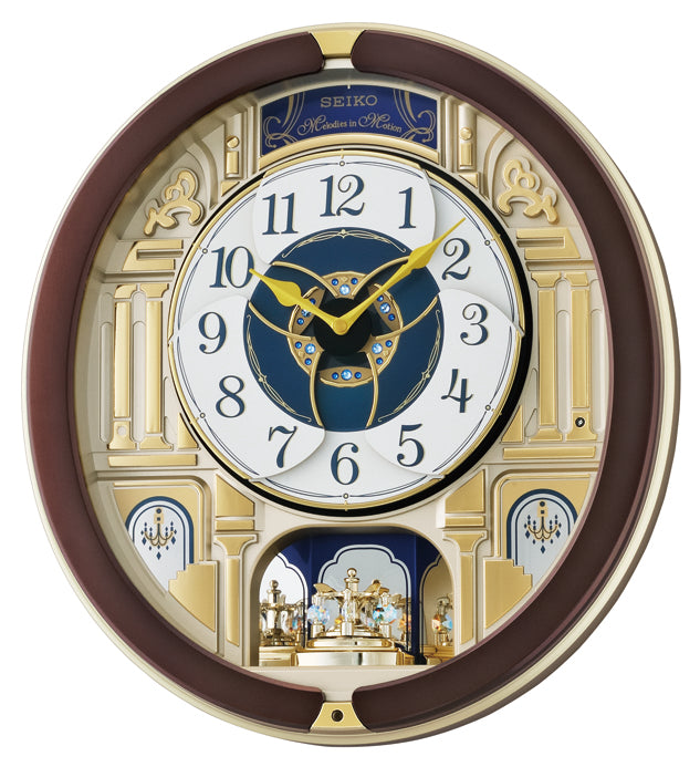 Musical Marionette Wall Clock QXM356S - Plum Retail