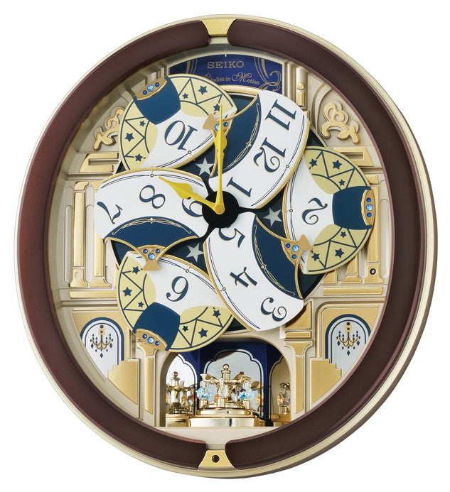 Musical Marionette Wall Clock QXM356S - Plum Retail