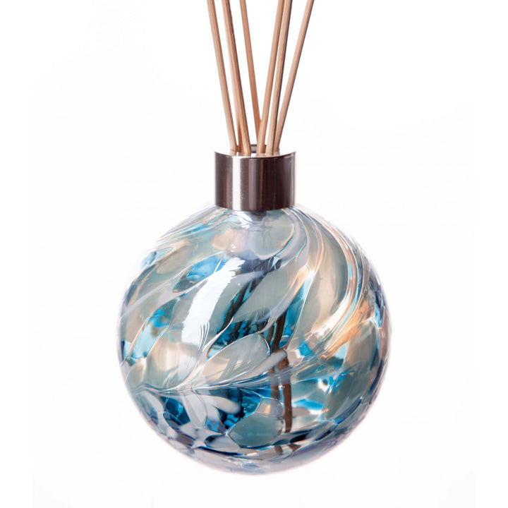 Glass Sphere Reed Diffuser in Turquoise & White