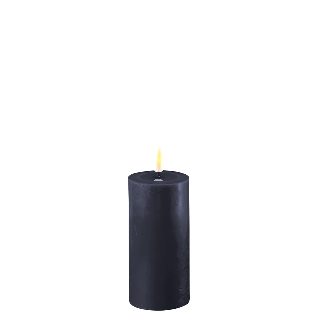 Flameless LED Royal Blue Wax Pillar Candle