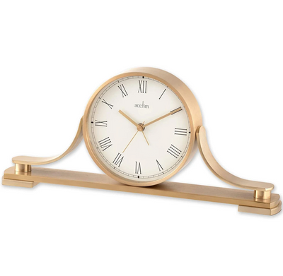 Wardley Mantel Clock, Brass - Plum Retail