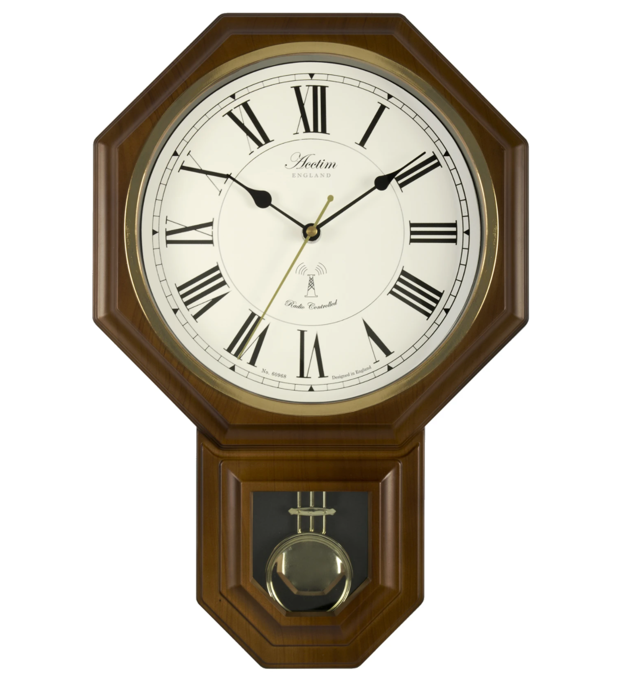 Yarnton Radio Controlled Wall Clock - Plum Retail