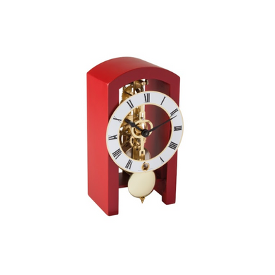 Red Modern Pendulum Table Clock - Plum Retail