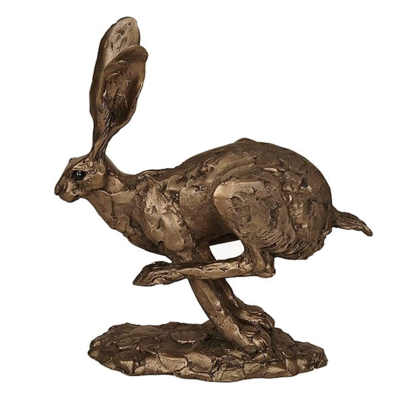 Hurricane Hare Running, Bronze Sculpture - Plum Retail