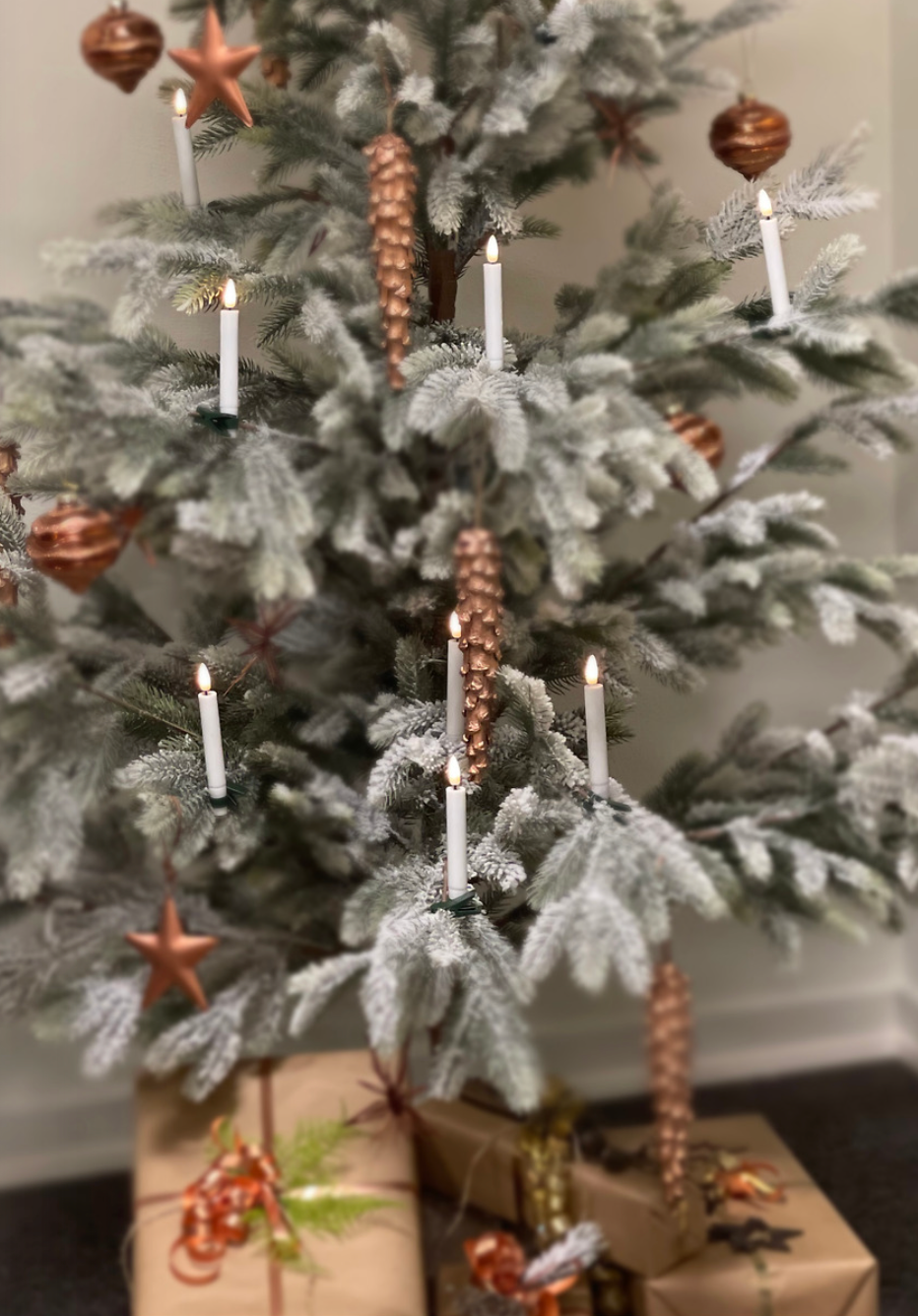 Flameless Christmas Tree Candle Set