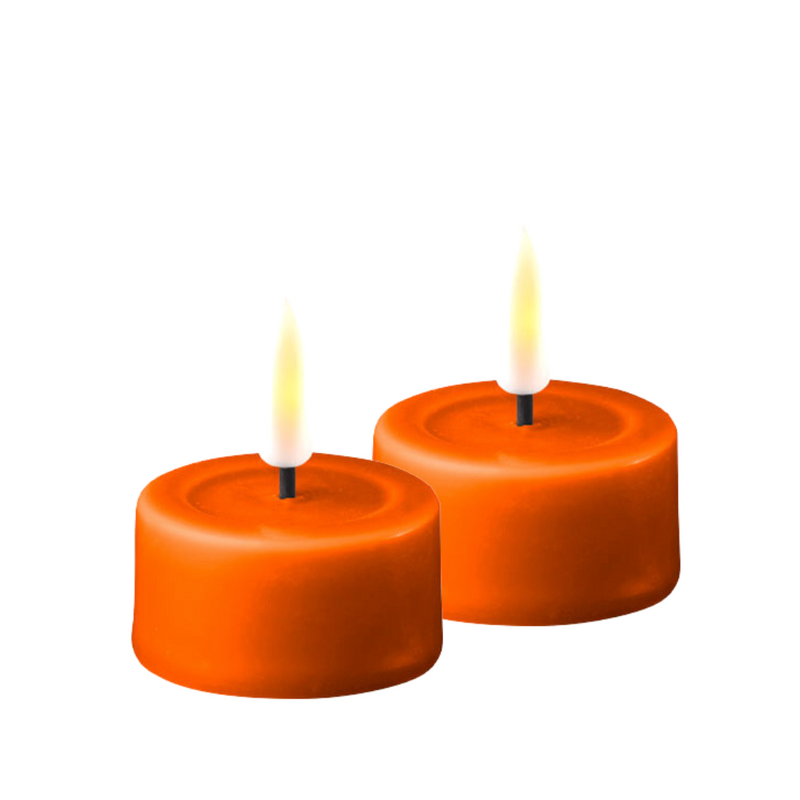 Flameless LED Orange Candle