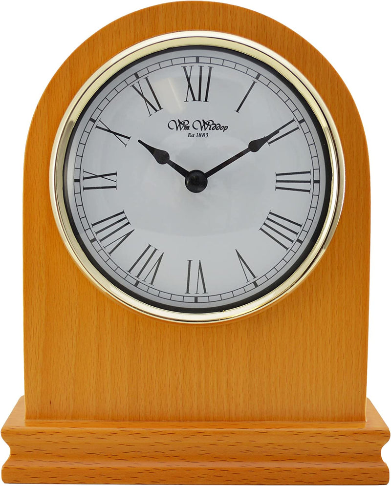 Arched Wooden Mantel Clock