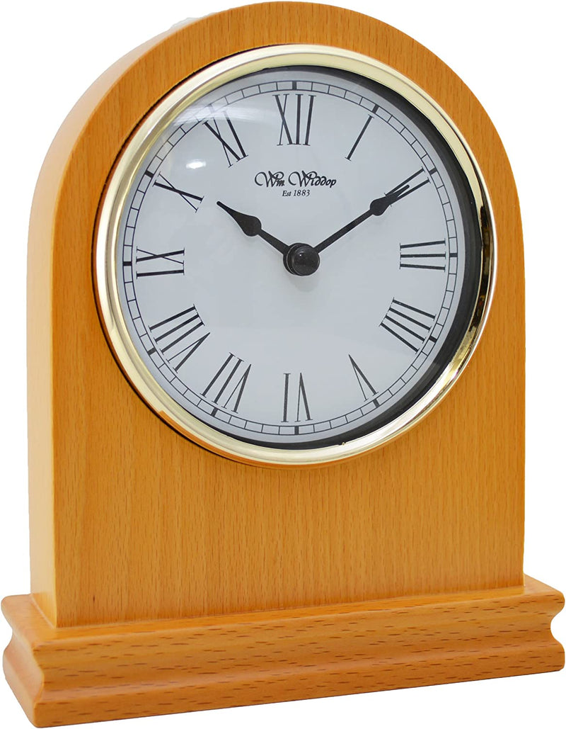 Arched Wooden Mantel Clock