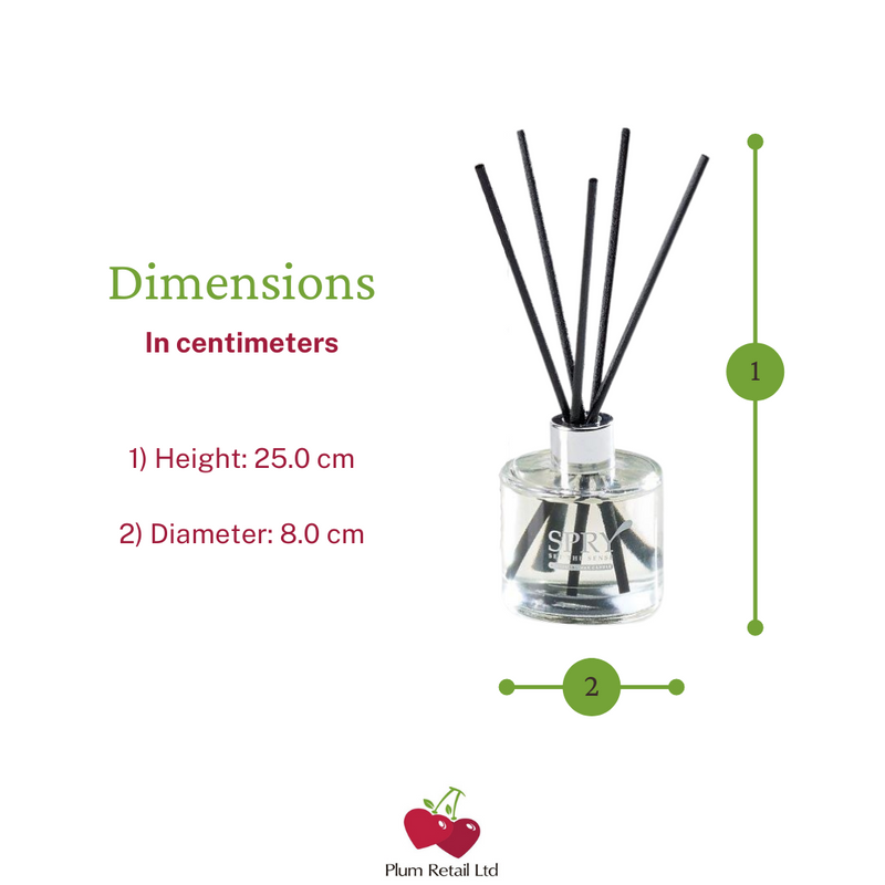 Shades of Noir Enigmatic Musks Clear Reed Diffuser - Plum Retail