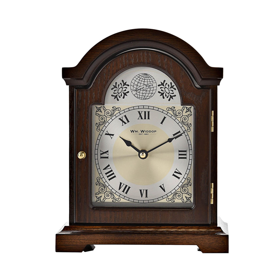 Broken Arch Wooden Mantel Clock